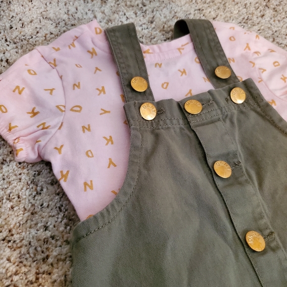 💜 Little girl DKNY jumper set size 4 - Picture 2 of 4